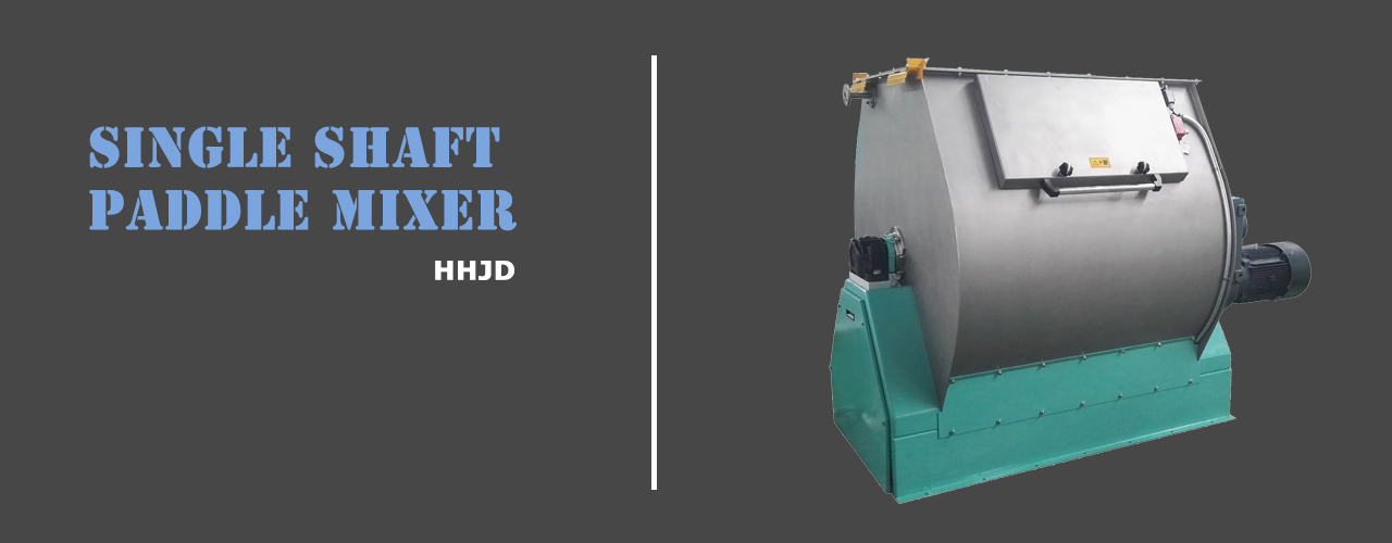 single shaft paddle mixer